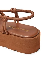 Hebe Leather Platform Sandals