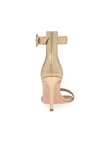 Portofino 85MM Metallic Leather Sandals
