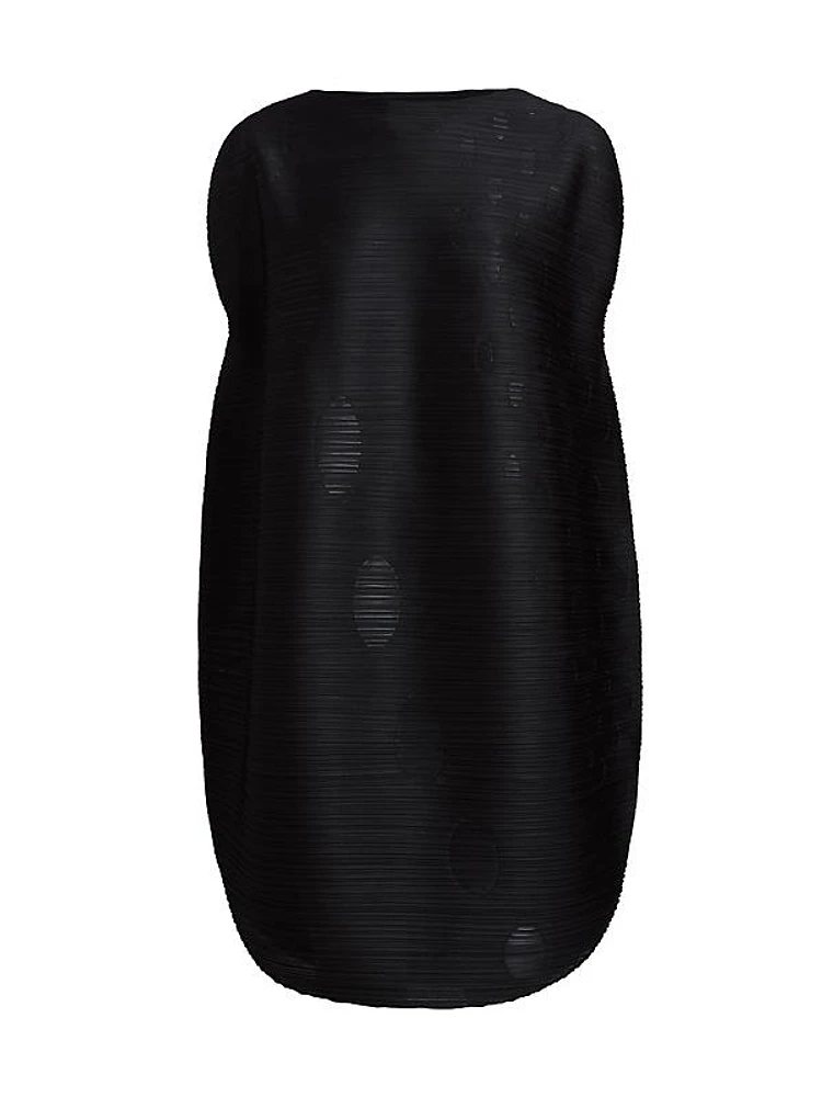 Orbit Pleated Round Minidress