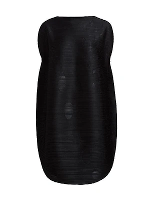 Orbit Pleated Round Minidress