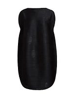 Orbit Pleated Round Minidress