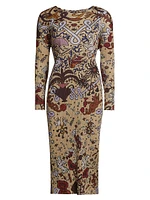 Interplanetary Printed Midi-Dress