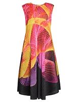 Spectrum Pleated Maxi Dress