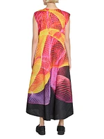 Spectrum Pleated Maxi Dress