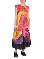 Spectrum Pleated Maxi Dress