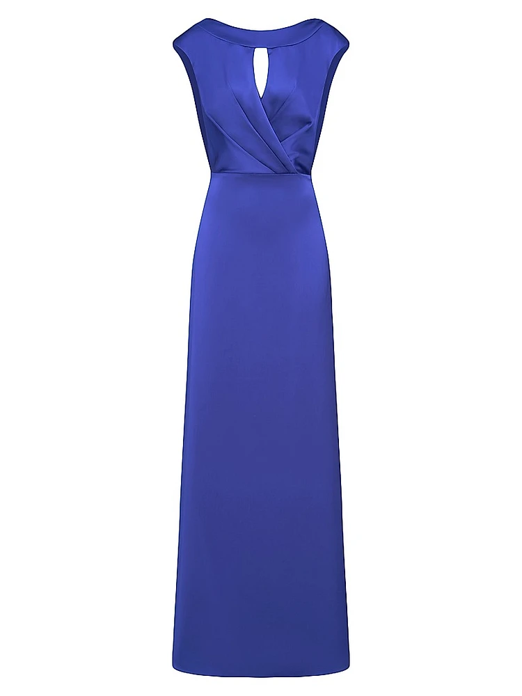 Zaria Satin Cowl Back Gown
