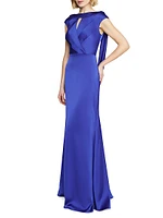 Zaria Satin Cowl Back Gown