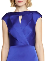 Zaria Satin Cowl Back Gown