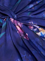 Angelina Floral Satin Fit & Flare Gown