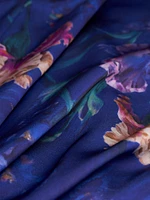 Angelina Floral Satin Fit & Flare Gown