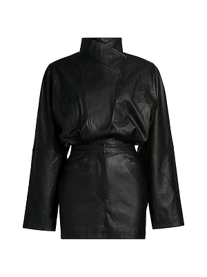 Maddix Faux-Leather Minidress