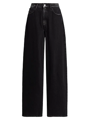 Naomi Washed Wide-Leg Jeans