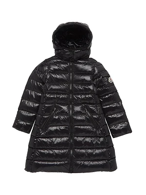 Little Girl's & Moka Long Down Coat