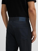 Casual Regular Fit Trousers Anti Wrinkle Twill