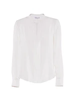 Olympia Long Sleeve Silk Top