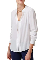 Olympia Long Sleeve Silk Top