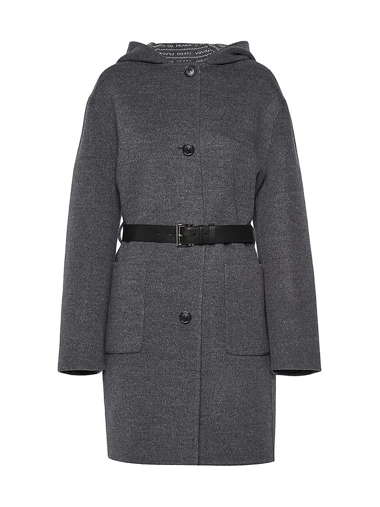 Single-Breasted Double Wool Coat