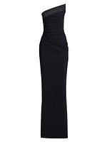 Tawia Asymmetric Strapless Gown