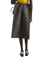 Mouliné Midi-Skirt