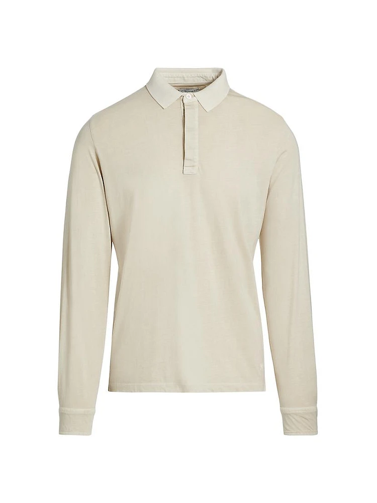 COLLECTION Cotton Long-Sleeve Polo Shirt