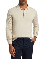COLLECTION Cotton Long-Sleeve Polo Shirt