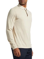 COLLECTION Cotton Long-Sleeve Polo Shirt