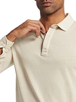 COLLECTION Cotton Long-Sleeve Polo Shirt