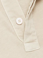 COLLECTION Cotton Long-Sleeve Polo Shirt