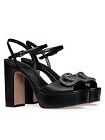 VLogo Signature 115MM Platform Sandals Calfskin