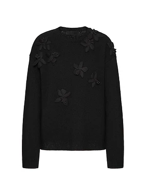 Embroidered Wool Sweater