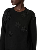 Embroidered Wool Sweater