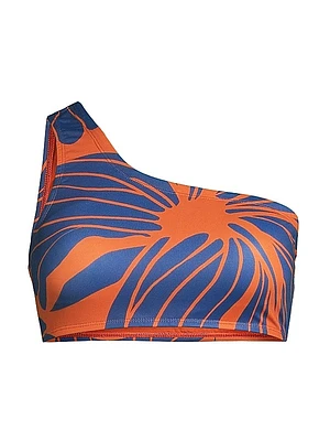 Pacie Floral One-Shoulder Bikini Top