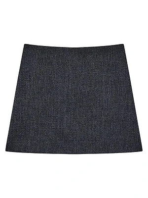 Plush Tweed Miniskirt