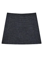 Plush Tweed Miniskirt