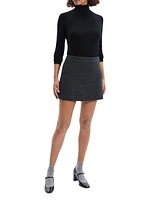 Plush Tweed Miniskirt