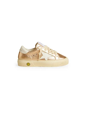 Baby Girl's, Little Girl's & Laminated Leather Platform Sneakers