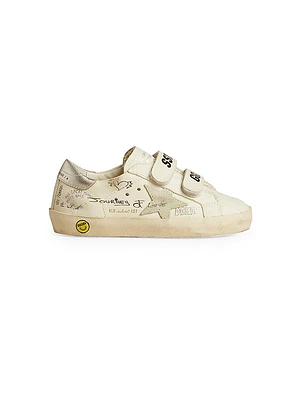 Baby Girl's, Little Girl's & Old School Leather Printed Sneakers