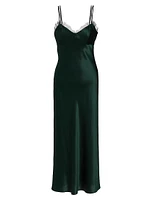 Bixie Stretch Silk Slip Midi-Dress