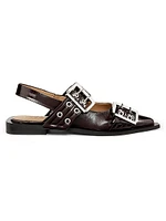 Feminine Buckle Ballerina Flats