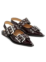 Feminine Buckle Ballerina Flats