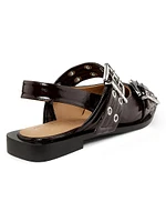 Feminine Buckle Ballerina Flats