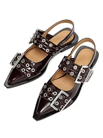 Feminine Buckle Ballerina Flats