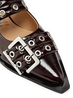 Feminine Buckle Ballerina Flats