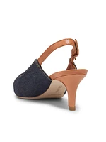 Sylvie 60MM Denim Slingback Pumps