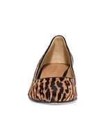 Milie Haircalf Block Heel Pumps