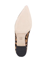 Milie Haircalf Block Heel Pumps
