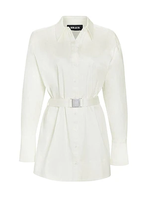 Posh Poplin Shirt Dress