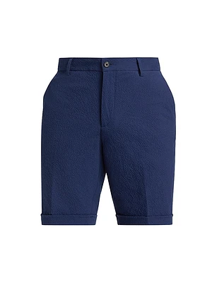 COLLECTION Stretch-Cotton Seersucker Shorts