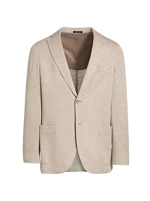 COLLECTION Wool & Silk Jersey Blazer