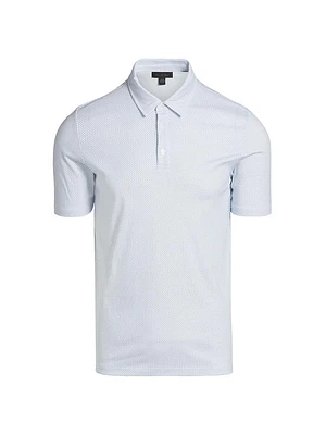 COLLECTION Geometric Cotton Polo Shirt